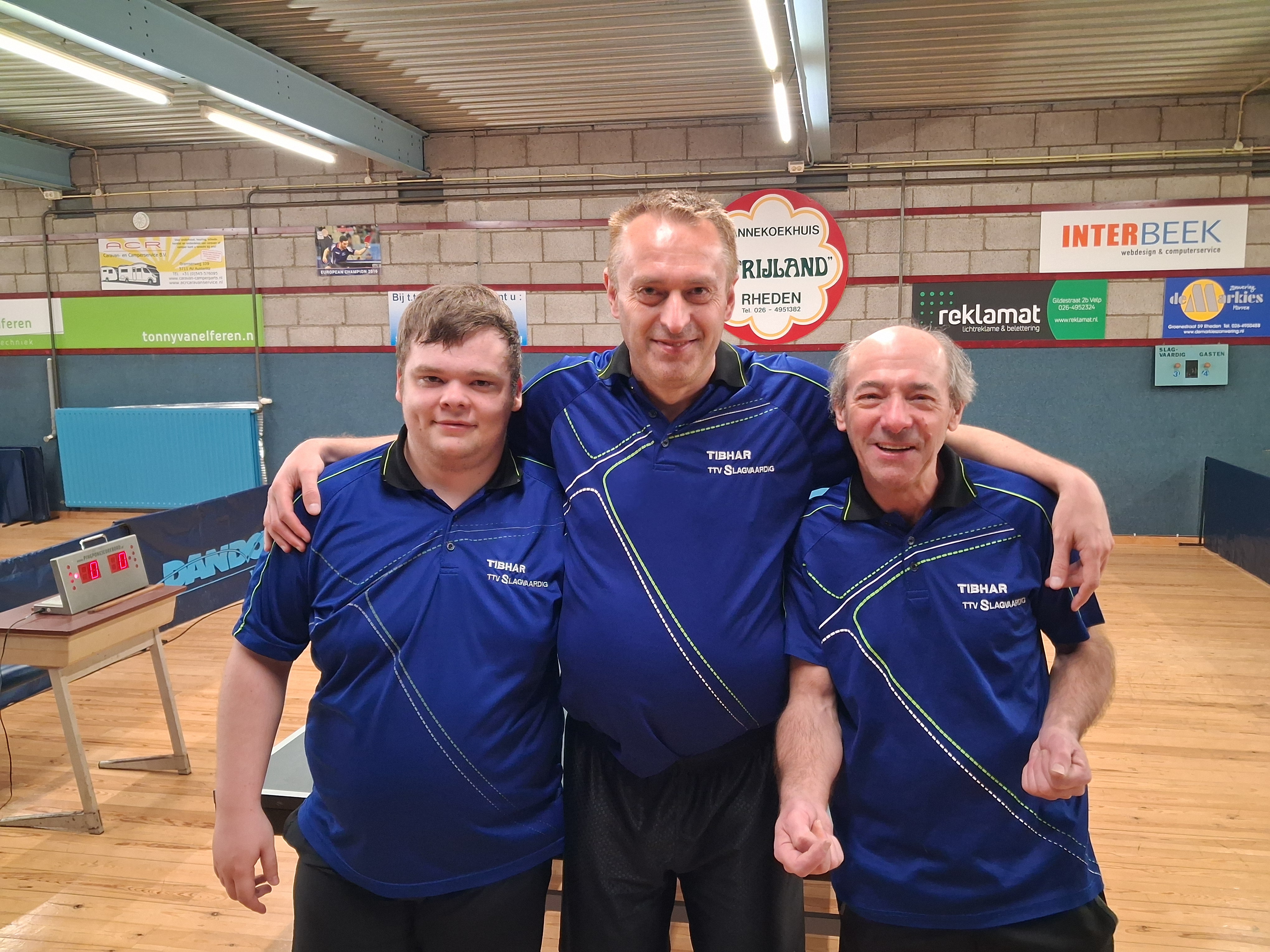 Team 3 kampioen geworden in de laatste wedstrijd